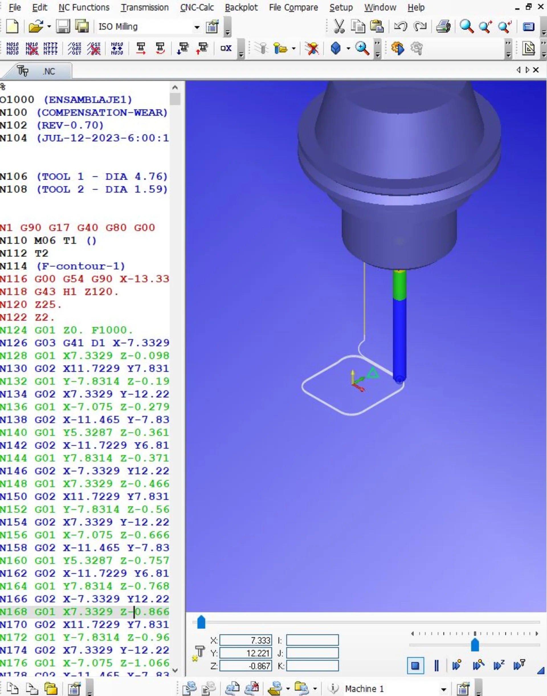 Código para CNC